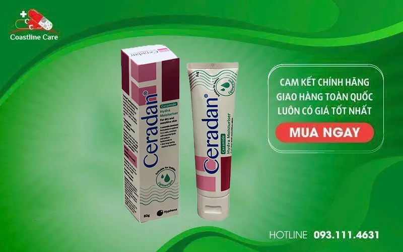 Ceradan Ceramide Hydra Moisturiser dưỡng ẩm cho da