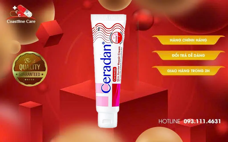 Ceradan Ceramide Skin Barrier Repair Cream phục hồi hàng rào bảo vệ da