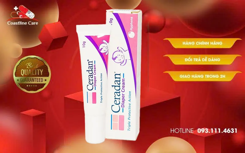 Ceradan Diaper Cream chống hăm cho bé