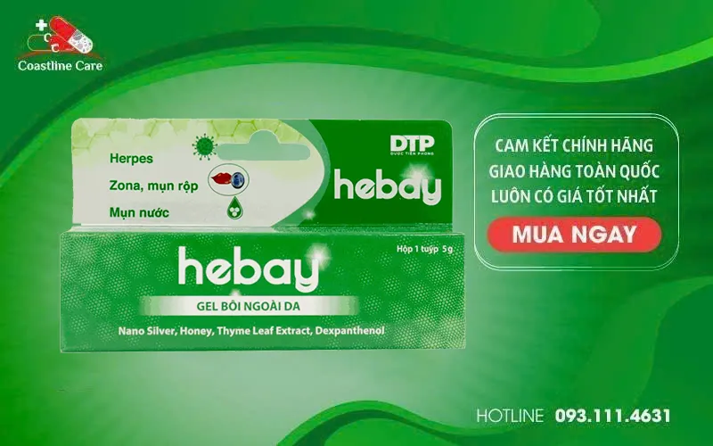 Hebay Gel hỗ trợ điều trị nhiễm trùng do vi khuẩn