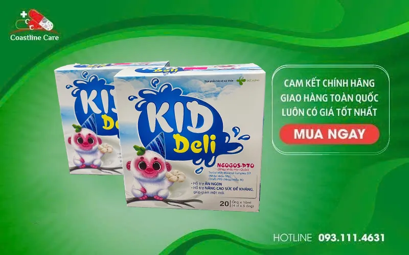 Kid Deli hỗ trợ trẻ em từ 1 tuổi trở lên ăn ngon