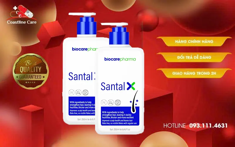 Santal X cải thiện rụng tóc