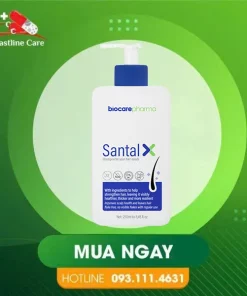 Dầu Gội Santal X - Hỗ Trợ Giảm Rụng Tóc (Hộp 250ml)Santal X làm sạch gàu