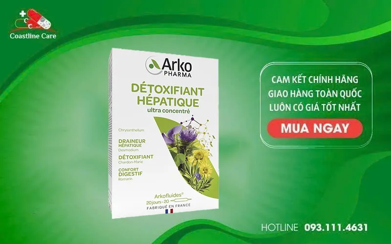 Arkofluides Detoxifiant Hepatique giải độc gan
