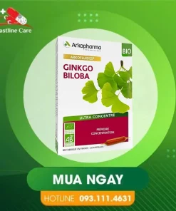 Arkopharma Arkofluides Ginkgo Biloba - Hỗ Trợ Cải Thiện Trí Nhớ (Hộp 20 Ống)thực phẩm chức năng Arkopharma Arkofluides Ginkgo Biloba