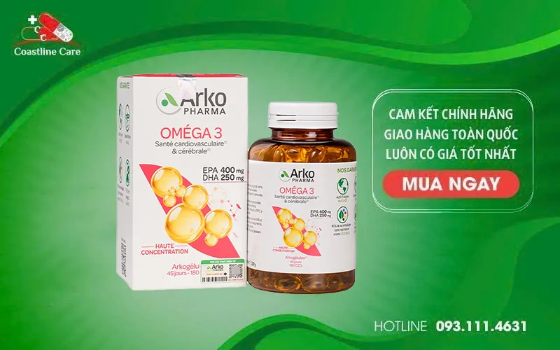 thực phẩm chức năng Arkopharma Arkogelules Omega 3