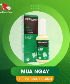 Betadine Throat Spray - Thuốc Xịt Họng Trị Nhiễm Trùng Họng & Miệng (Hộp 50ml)Betadine Throat Spray - Thuốc Xịt Họng Trị Nhiễm Trùng Họng & Miệng (Hộp 50ml)