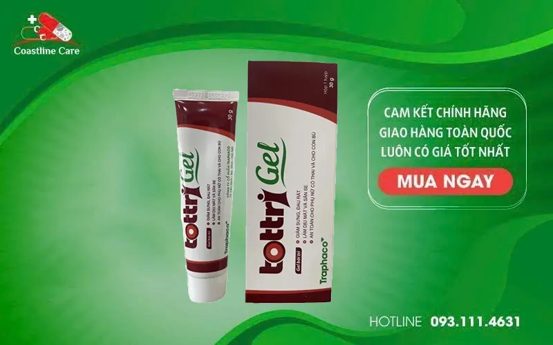 Tottri gel giúp làm dịu da
