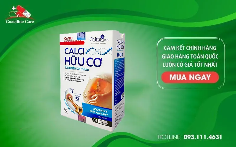 Calci Hữu Cơ Tảo Biển D3 Chitta