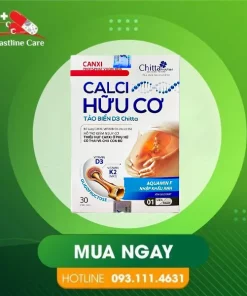 Calci Hữu Cơ Tảo Biển D3 Chitta – Bổ Sung Canxi, Vitamin D3 Cho Cơ Thể (Hộp 30 viên)Calci Hữu Cơ Tảo Biển D3 Chitta