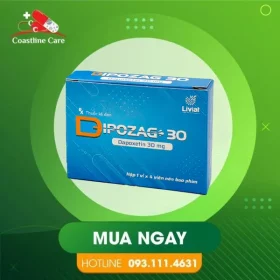 Dipozag 30 – Hỗ Trợ Điều Trị Xuất Tinh Sớm Nguyên Phát Ở Nam Giới (Hộp 4 viên)