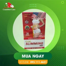 Viên Uống Giảm Cân Gold Slimming – Hỗ Trợ Đánh Tan Mỡ Thừa (Hộp 20 viên) Viên Uống Giảm Cân Gold Slimming – Hỗ Trợ Đánh Tan Mỡ Thừa (Hộp 20 viên)